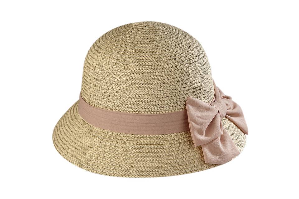 Sombrero cloche rafia natural