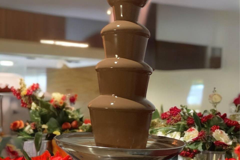 Fuente de chocolate belga