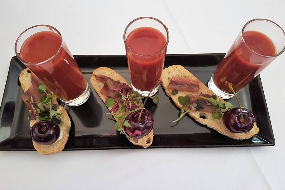 Gazpacho de cerezas