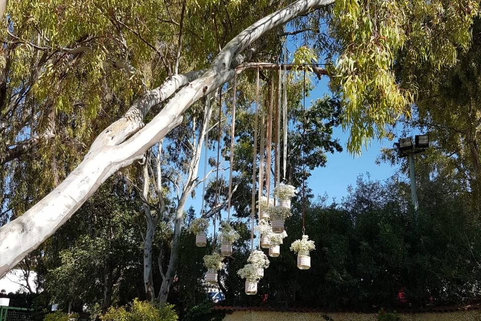 Boda civil, decoración