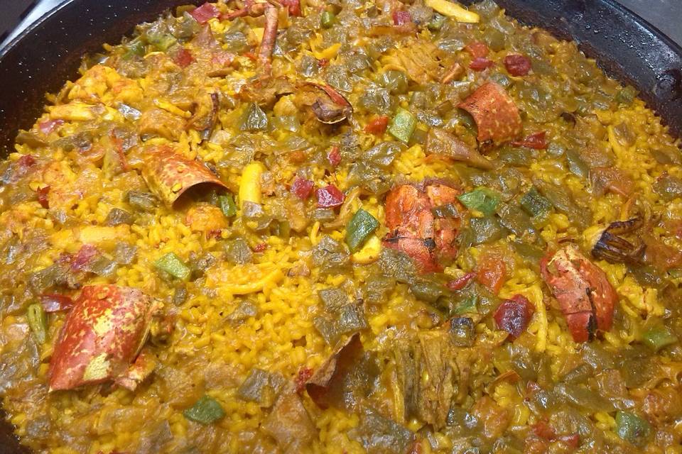 Paella de bogavante