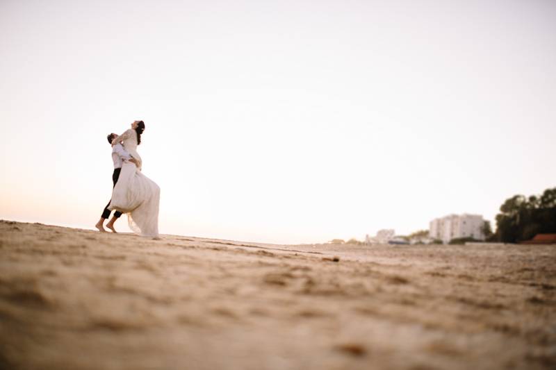 Postboda en playas de Huelva