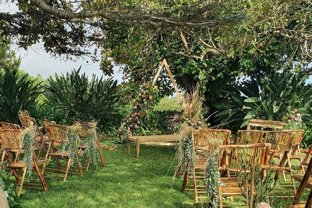 Decoración para la ceremonia
