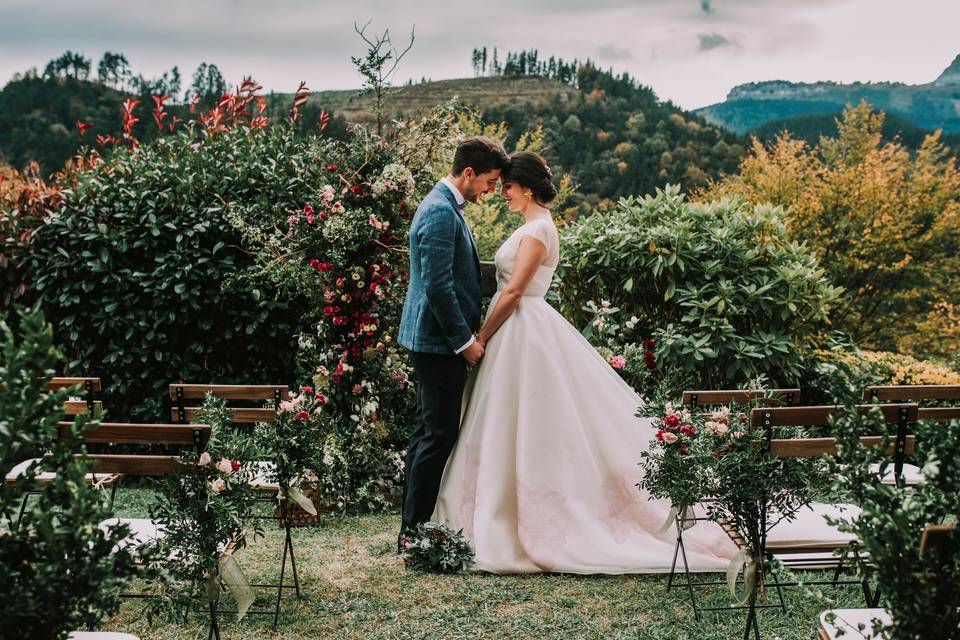 Pareja en el altar