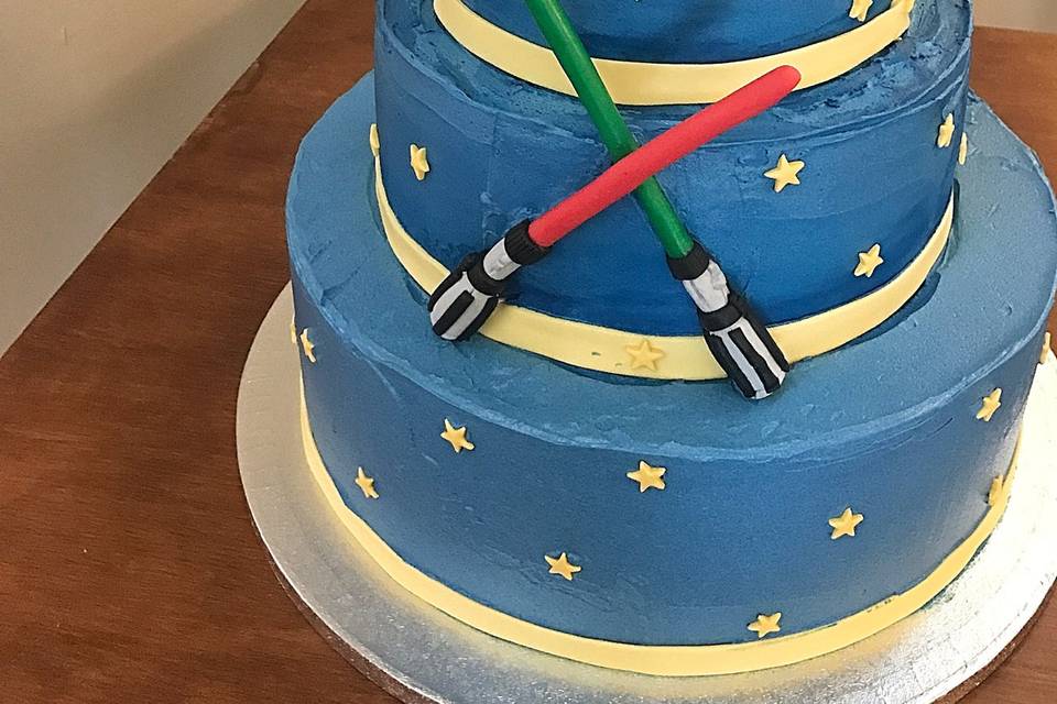 Tarta nupcial Star Wars