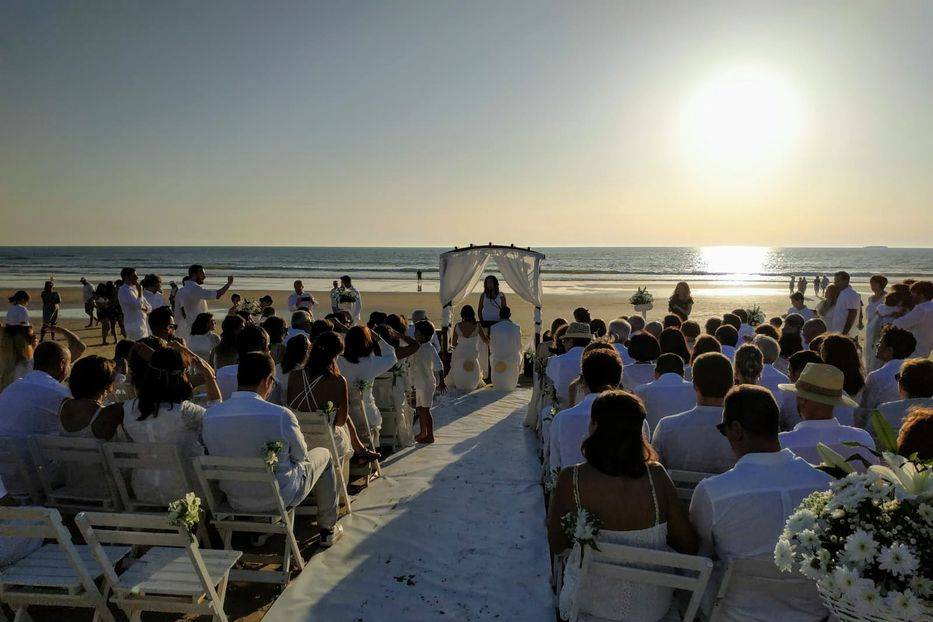 Celebración en la playa