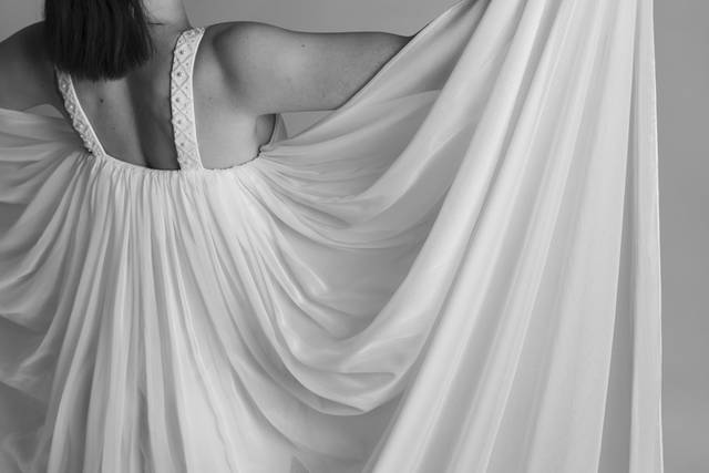 Vestido entallado gasa