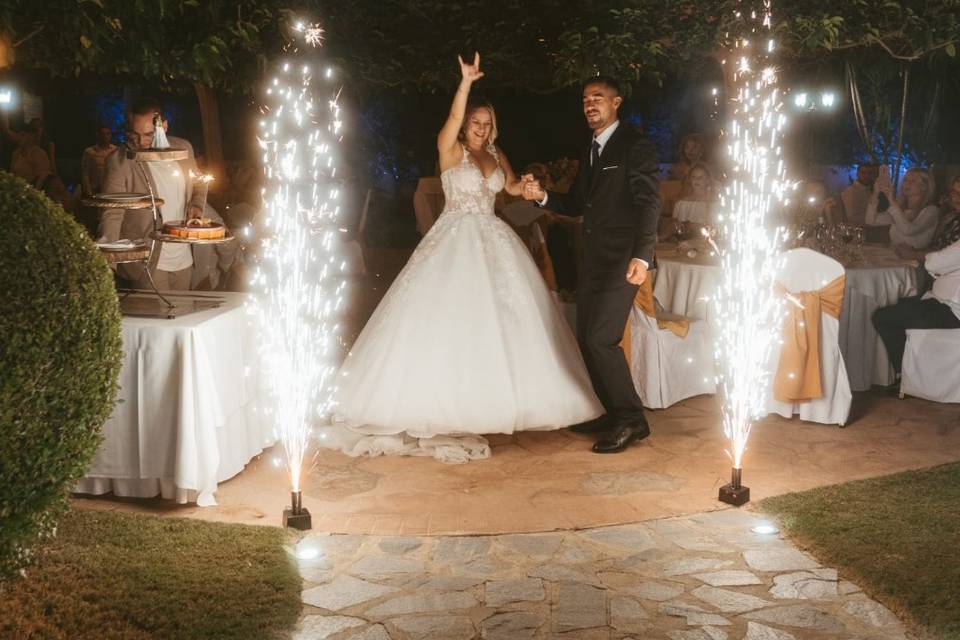 Entrada con fuego frío !!