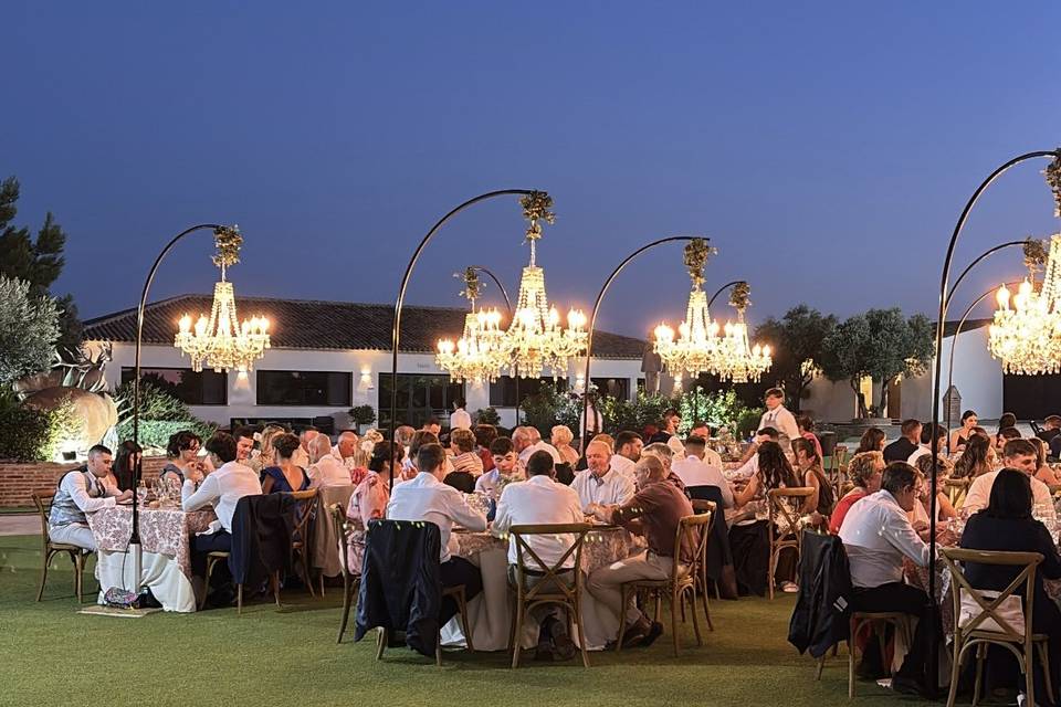 Banquete en exterior