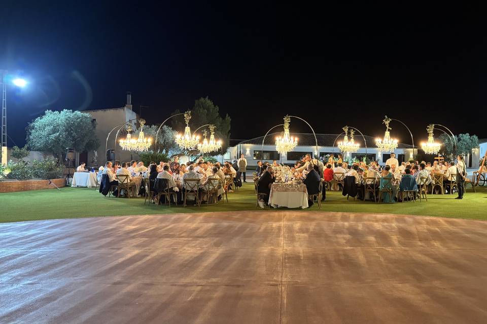 Banquete en exterior