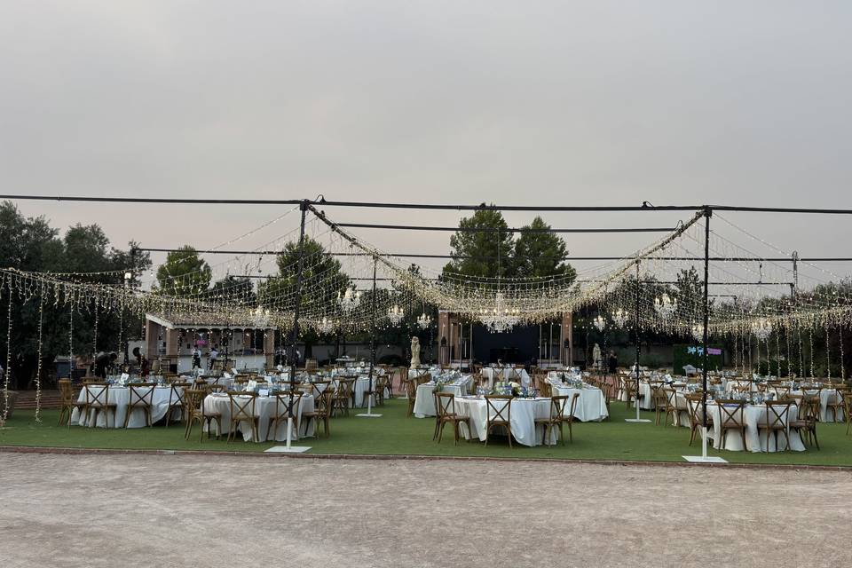 Banquete en exterior