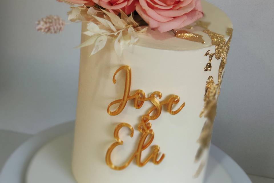 Tarta de boda de José y Eli