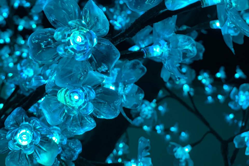 Flor de cerezo azul claro