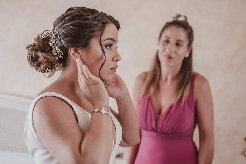 Peinado y maquillaje novia