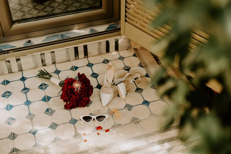 Detalle de la novia