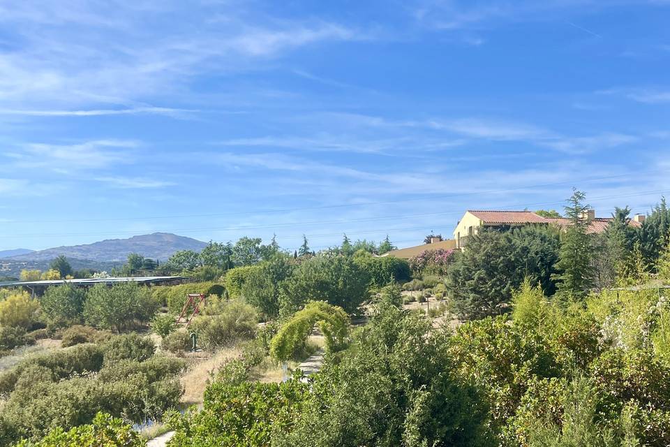 Vistas a la finca