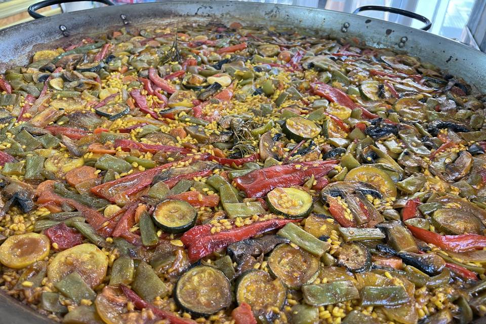 Paella de verduras