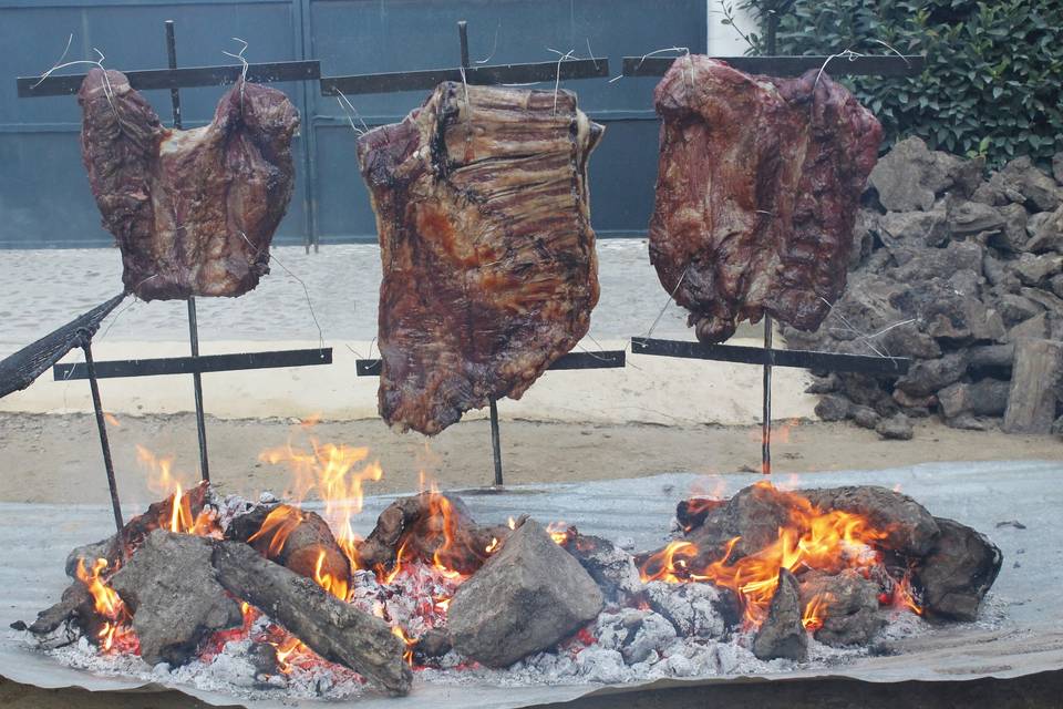 Asado argentino. Recena