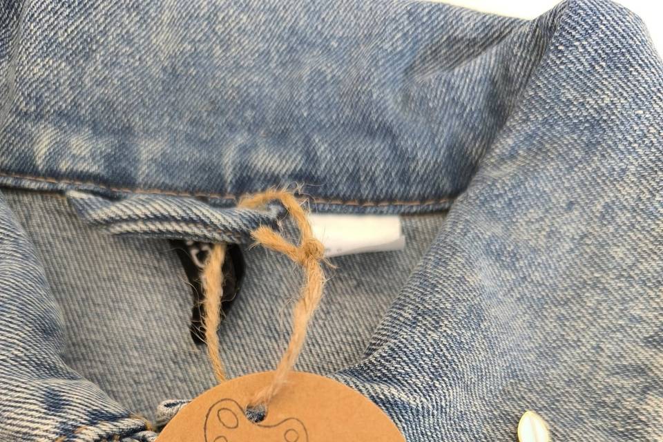 Hand painted jacket wedding