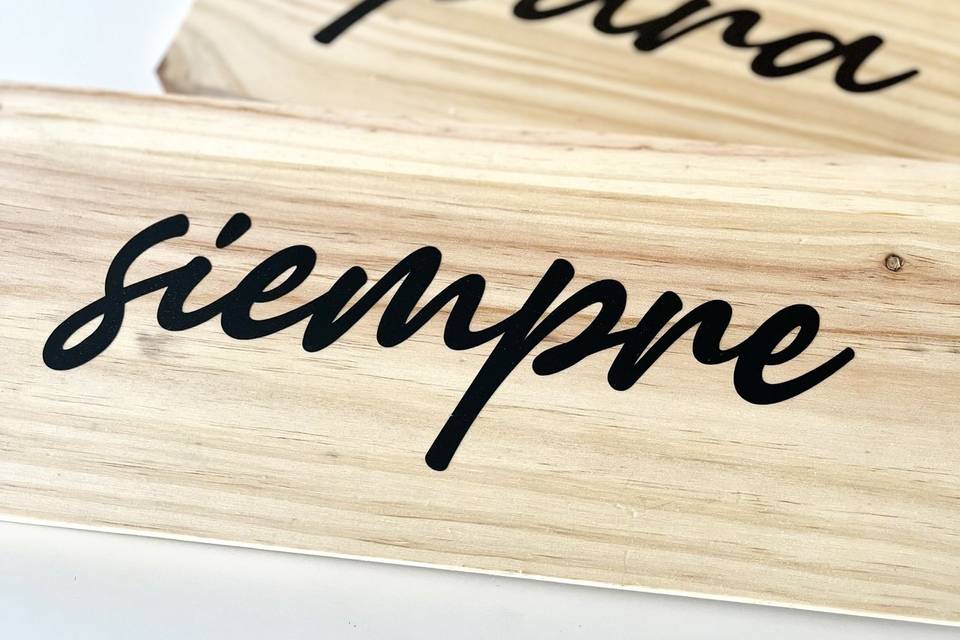 Cartel “para siempre”