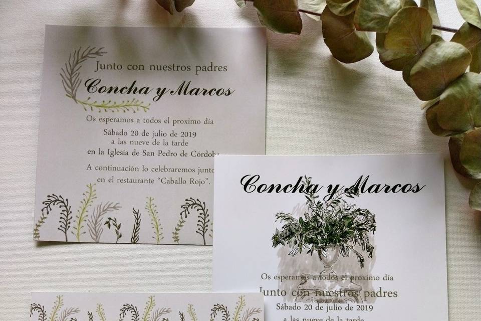 Invitaciones naturaleza