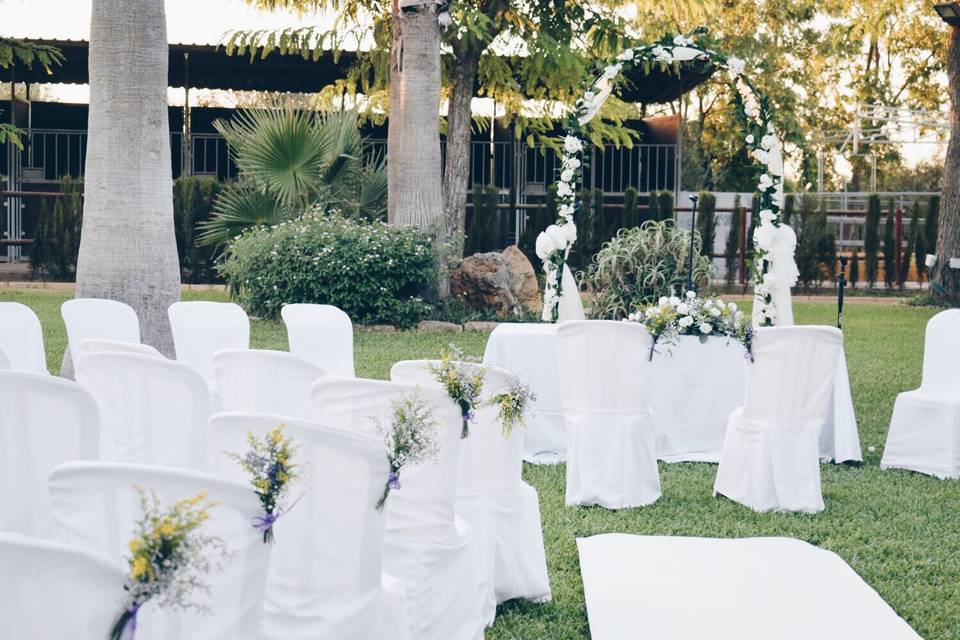 Boda en jardín