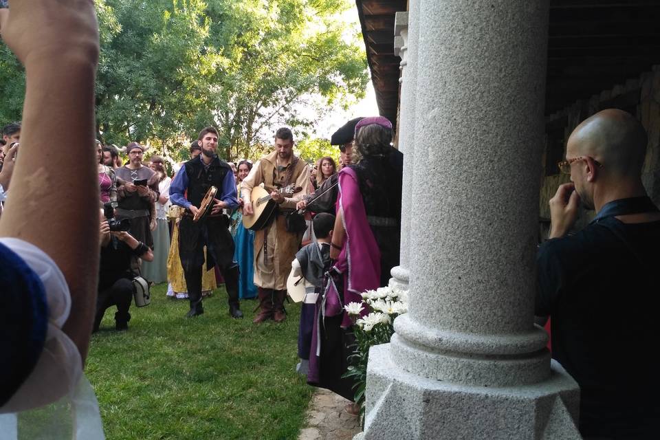 Halcones para boda en el Pazo