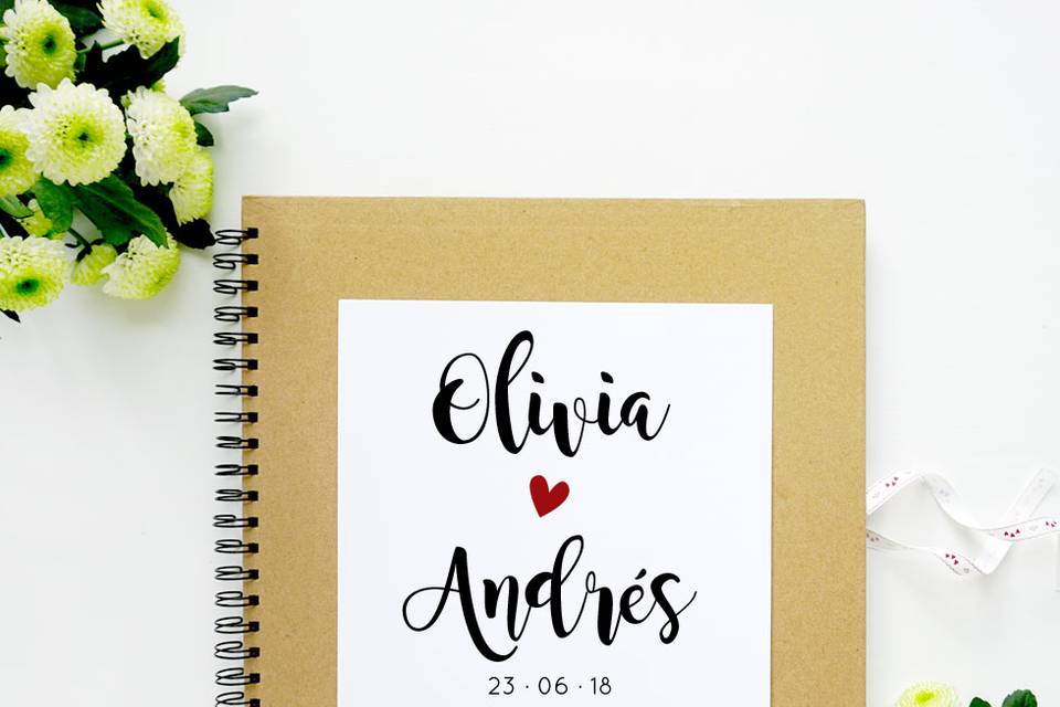 Libro de firmas personalizado