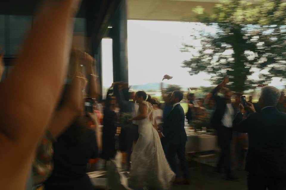 Boda entrada novios