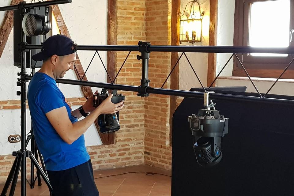Montaje truss iluminación