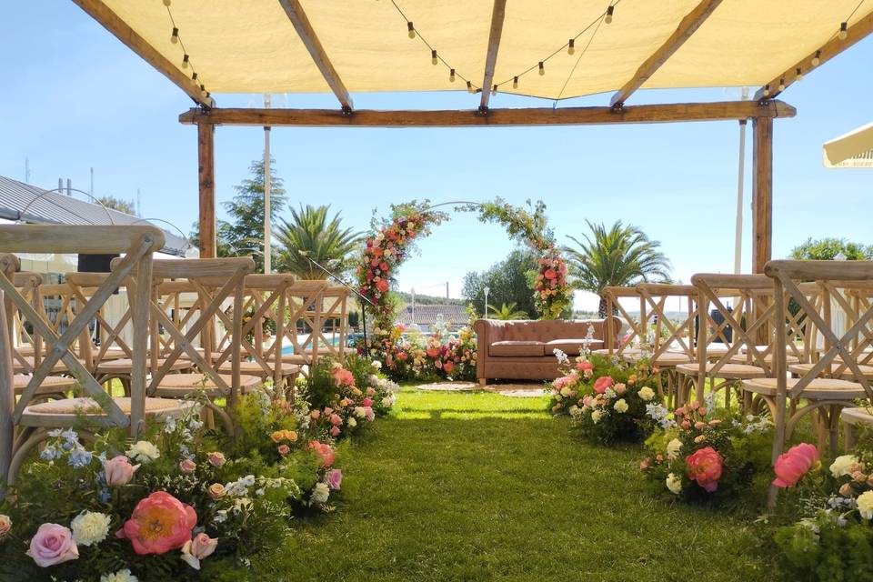 Flores ceremonia boda