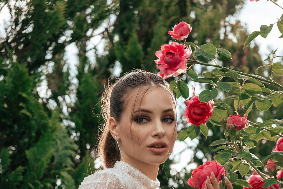 Bride with rose