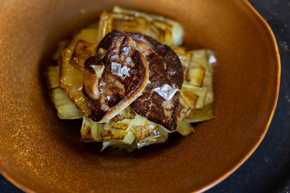 Alcachofas con foie
