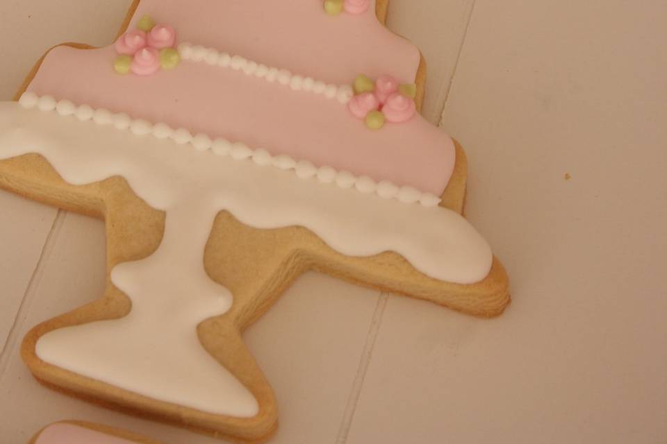 Galletas de tarta de boda