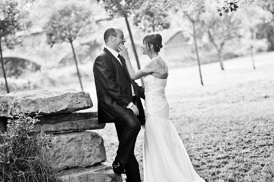 Postboda en el parque