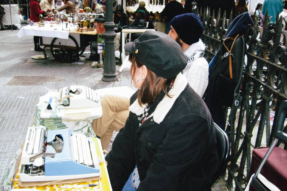 Poesía en Rastro de Madrid