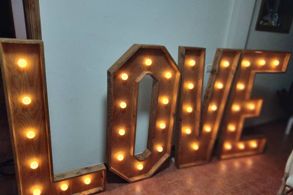 Letras con luces