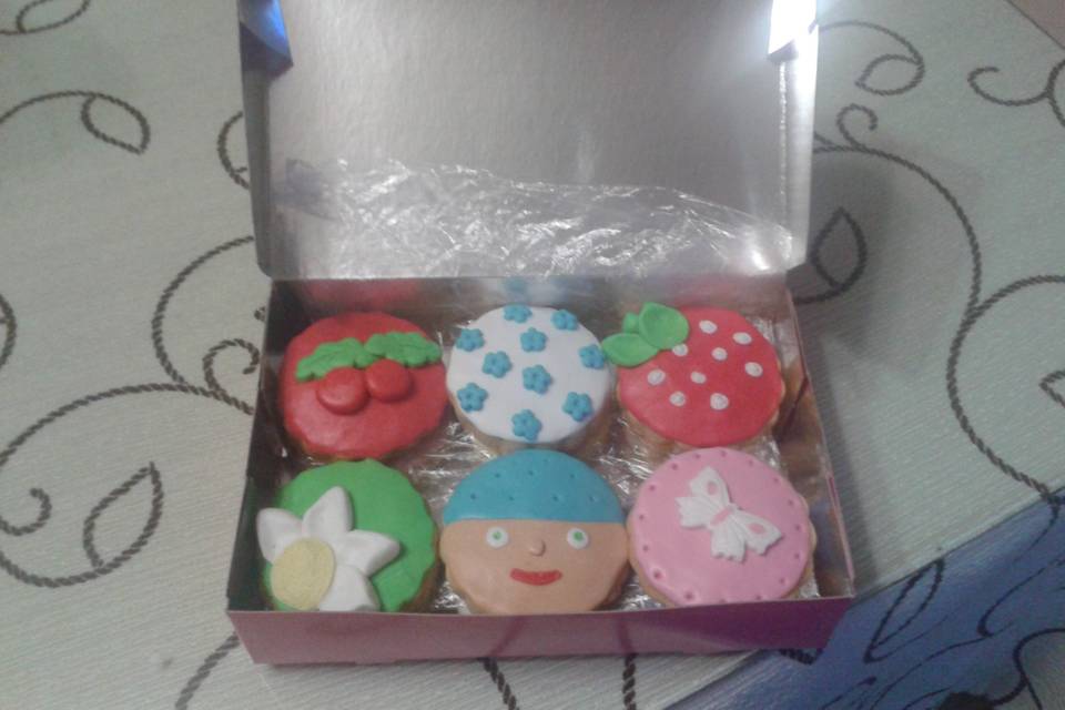 Caja de galletas decoradas