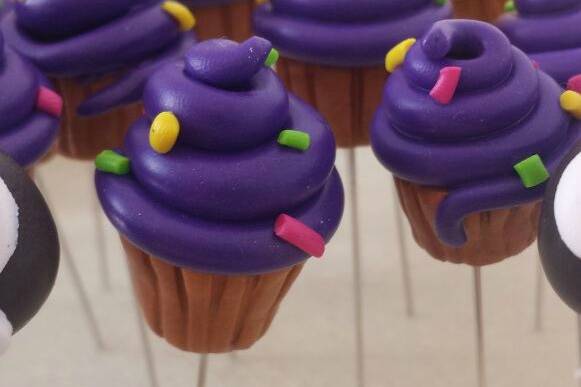 Cupcake morado