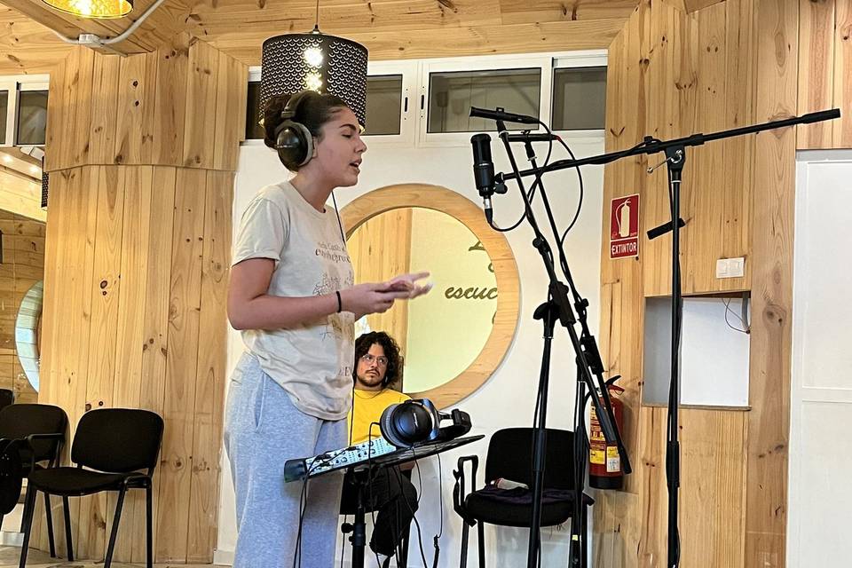 Grabando música