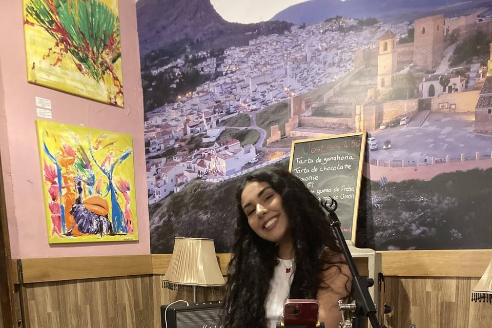 Cantando en restaurantes