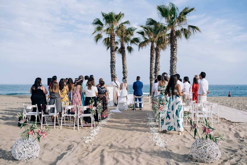 Ceremonia en la playa