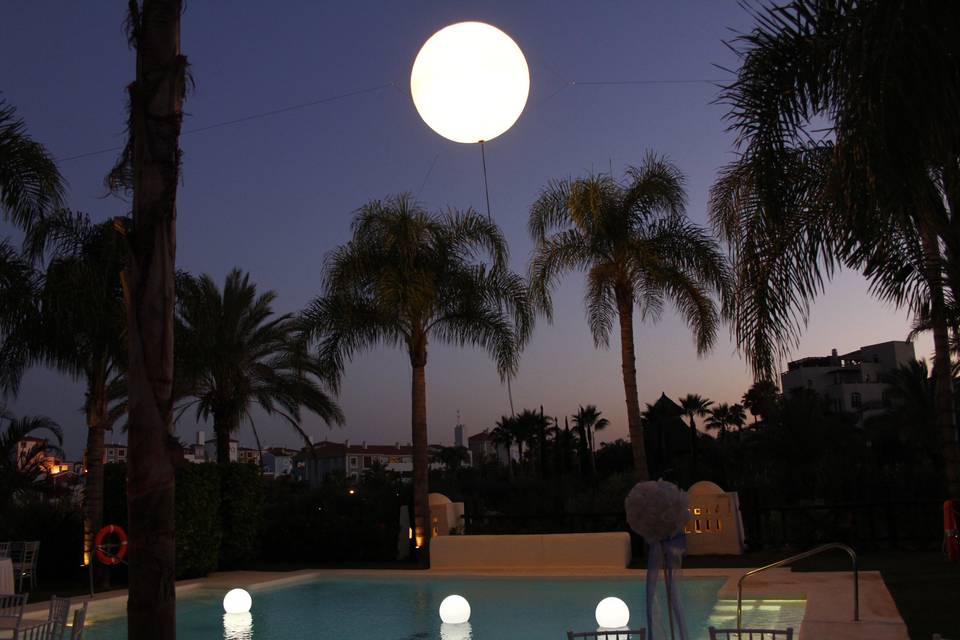 Marbella globo iluminacion