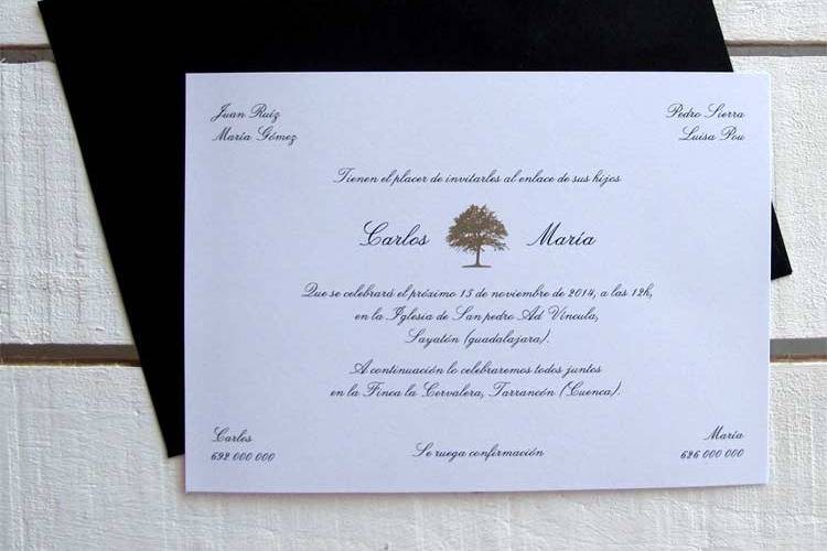 Invitación de boda