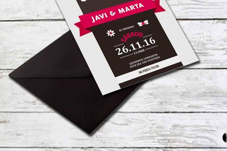 Invitación de boda