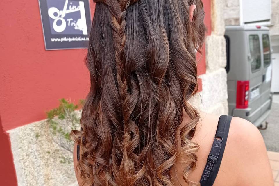 Peinado con ondas