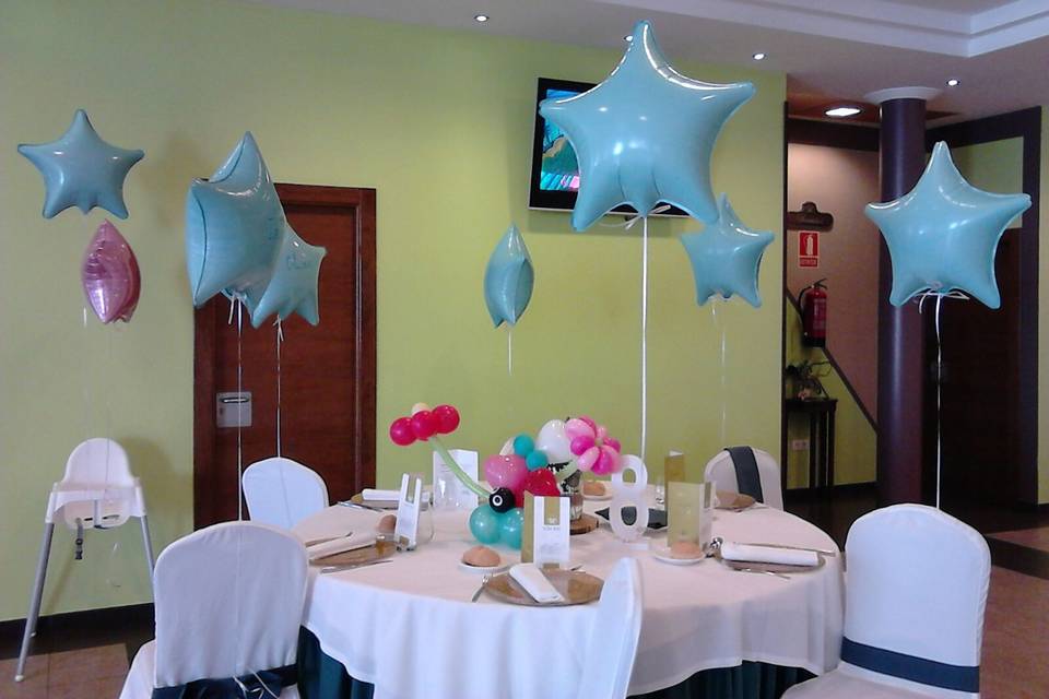 Decoración de mesa infantil