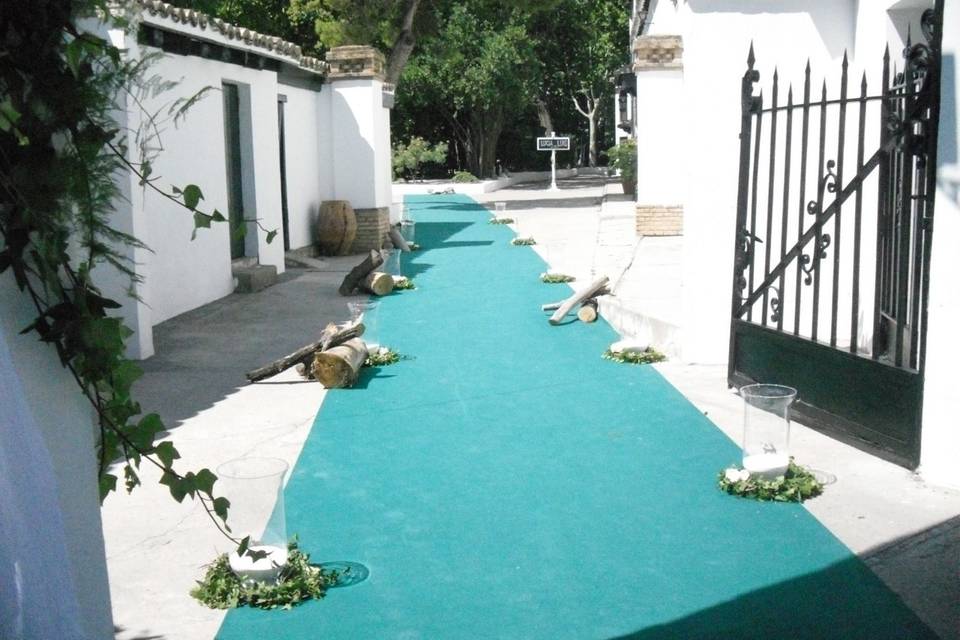 Alfombra verde