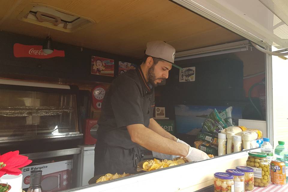 El chef en el food truck
