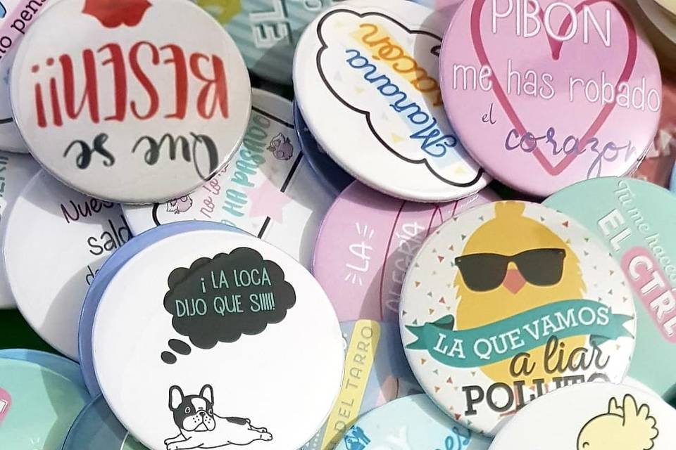 Chapas de frases variadas